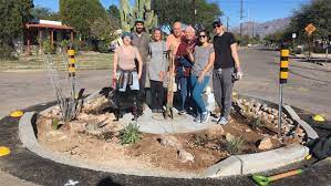 Tucson Clean and Beautiful Completed traffic circle