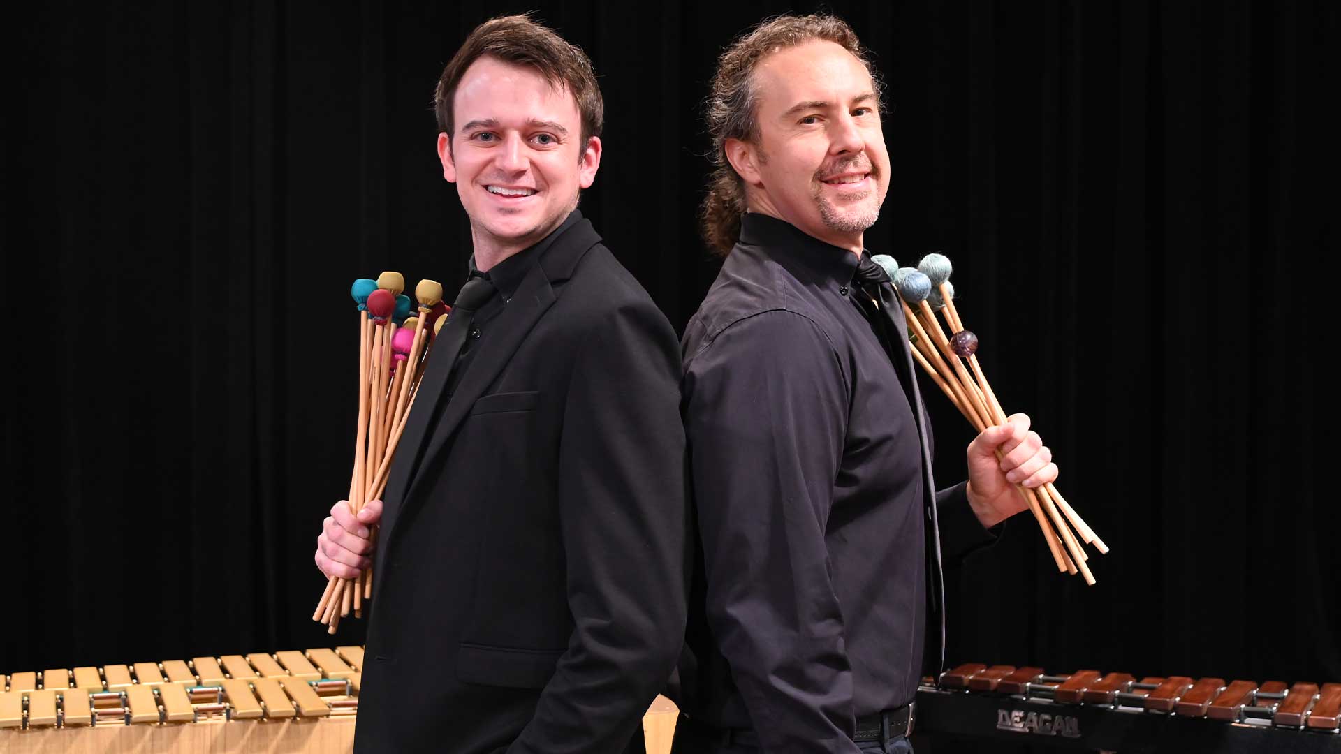 O percussionists Trevor Barroero and Fred Morgan Extempore interview