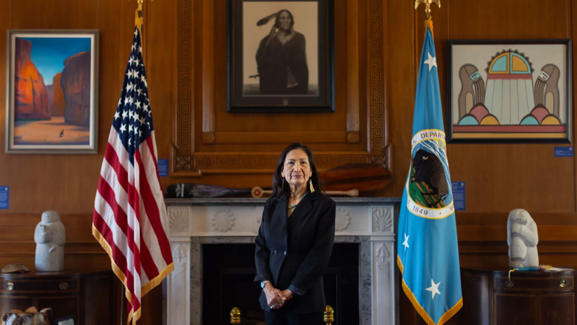 America's first Native American cabinet secretary says she's righting historical wrongs