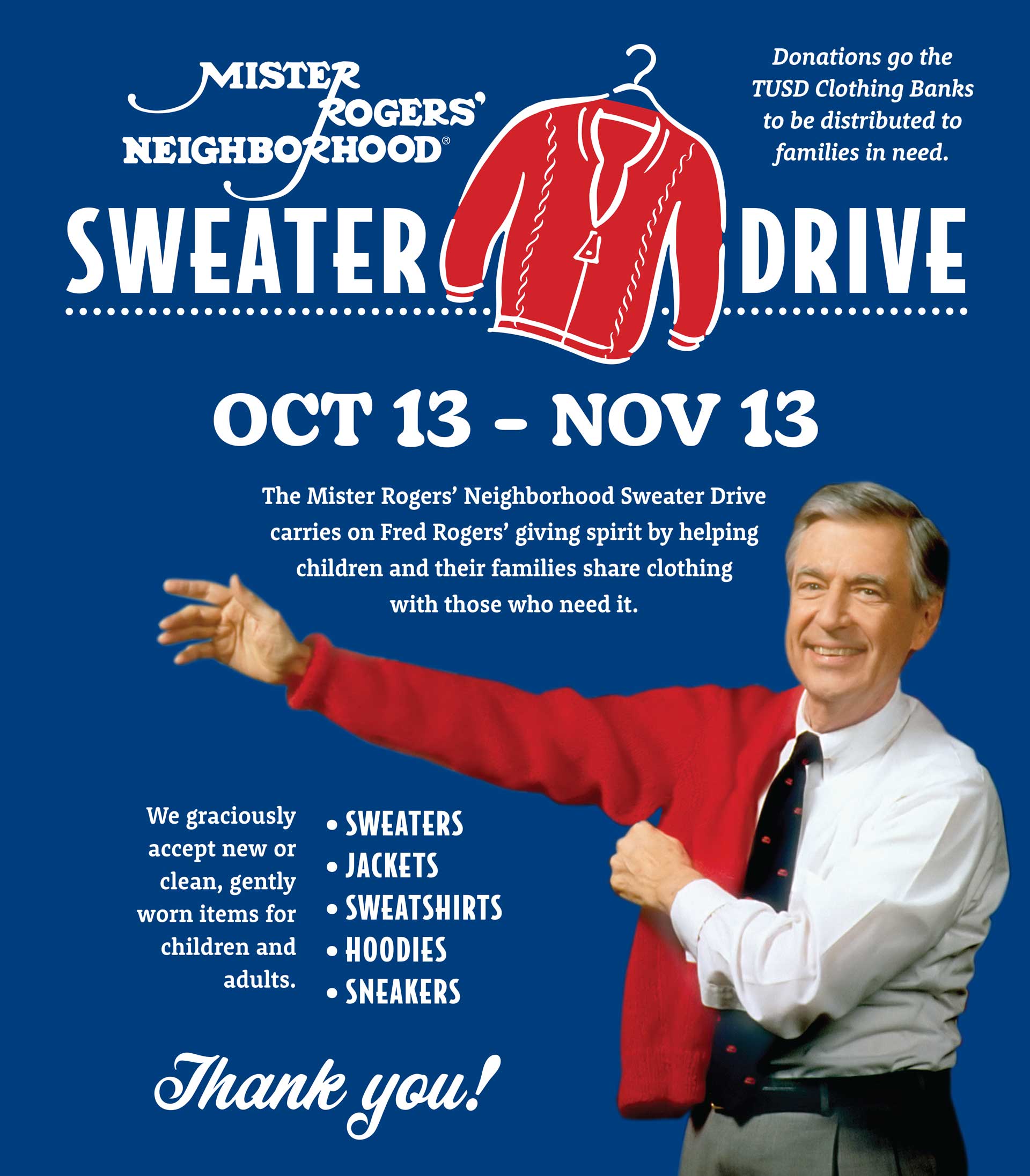 sweater drive 2024 poster