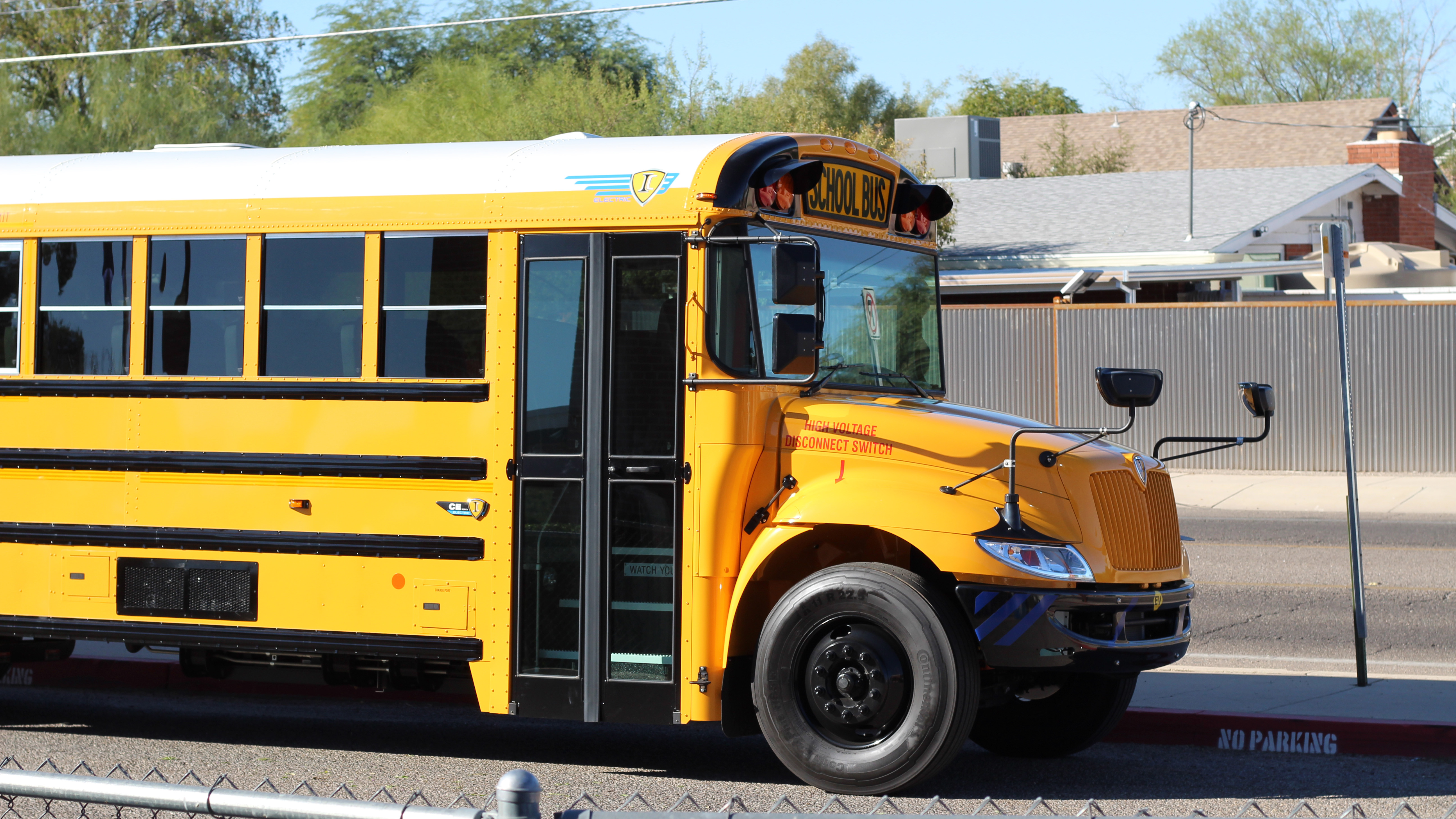 EV Bus at John B. Wright Elementary School