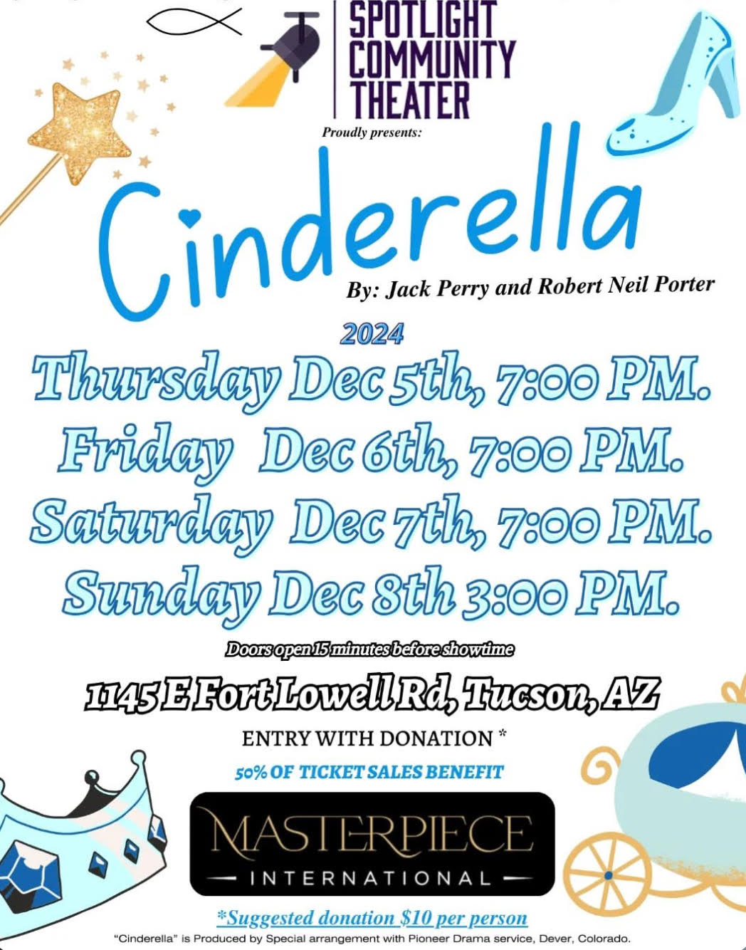 cinderella poster spotlight theater unsized