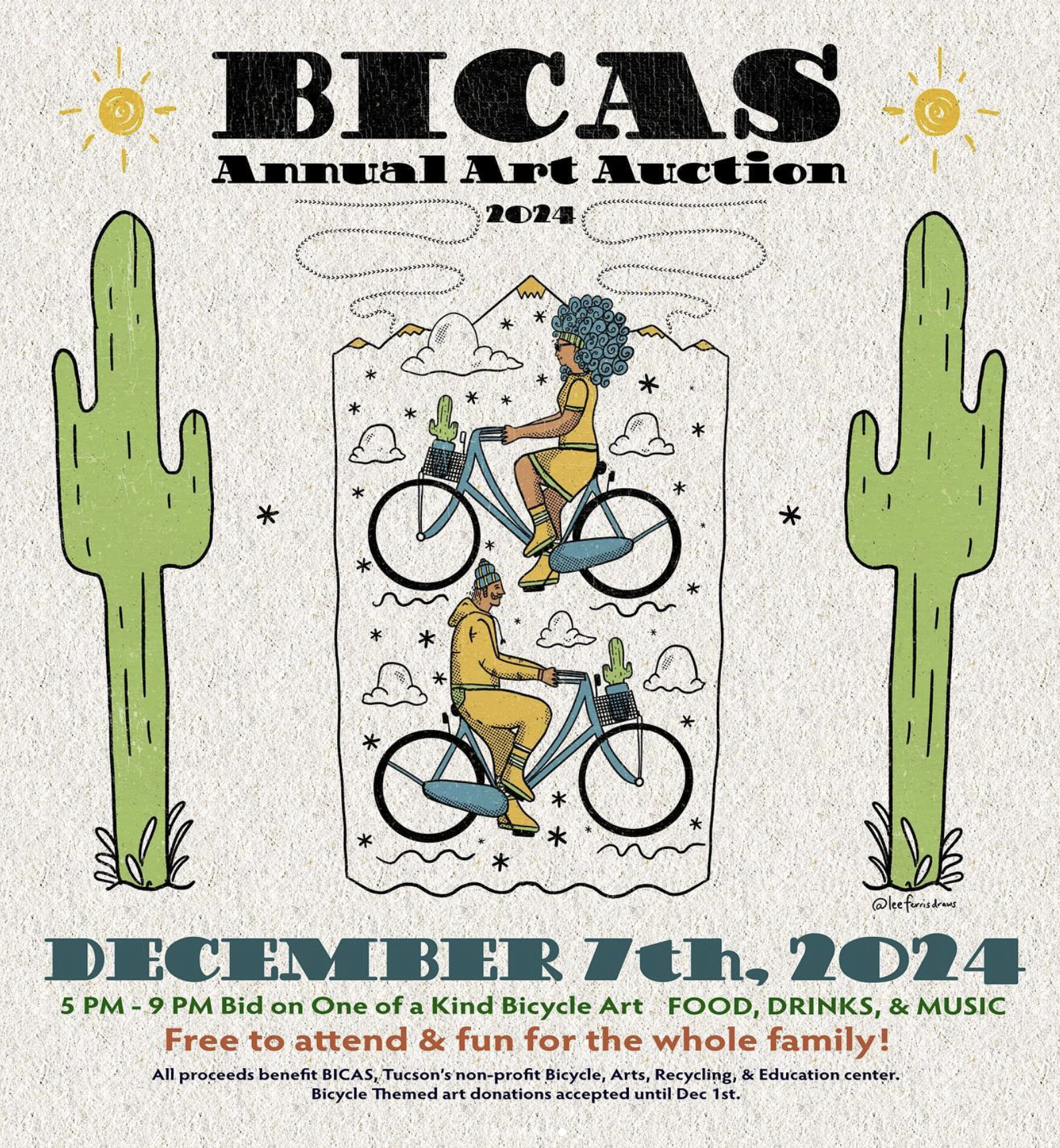 bicas art auction flier unsized