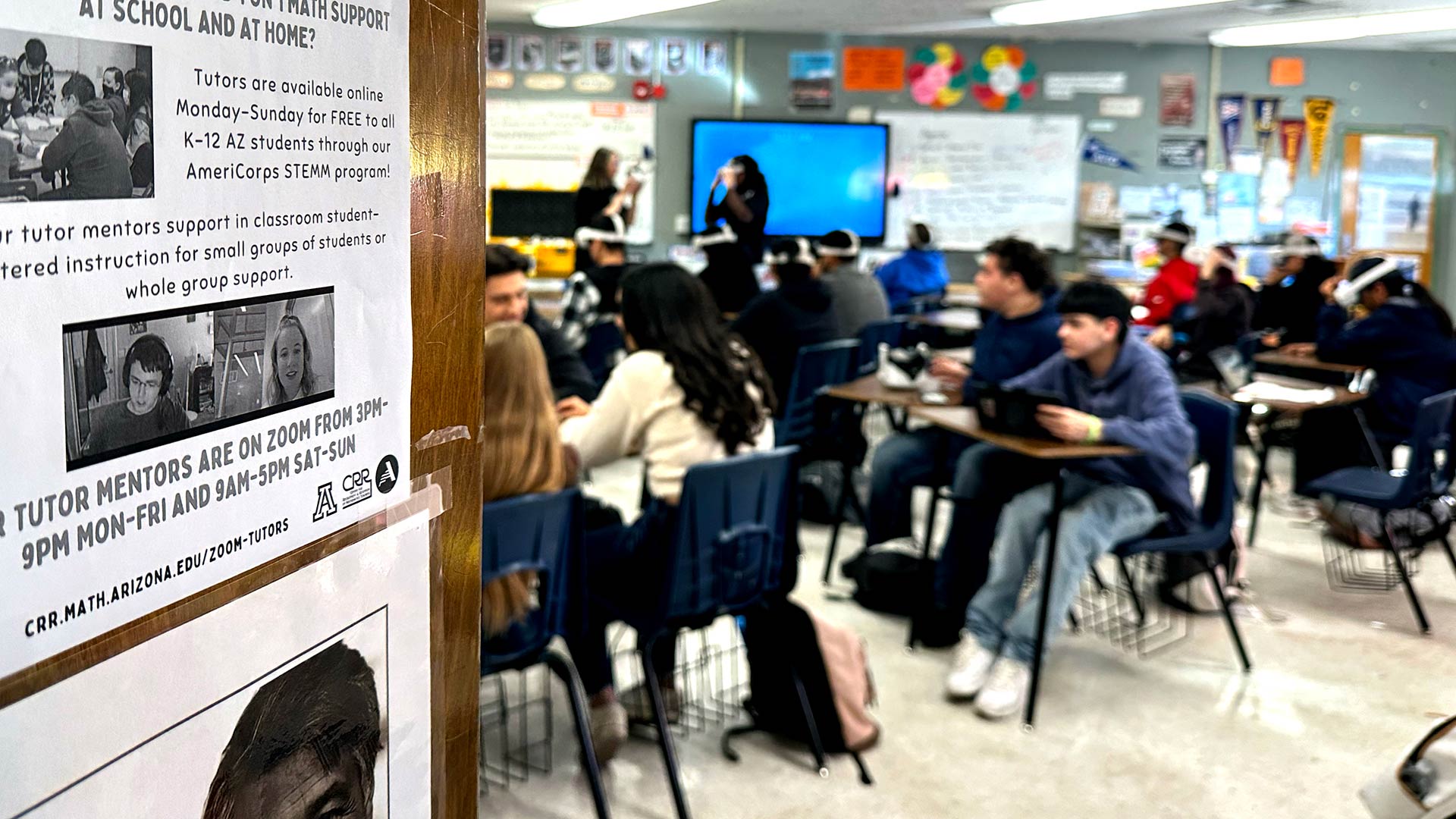 Students in a classroom