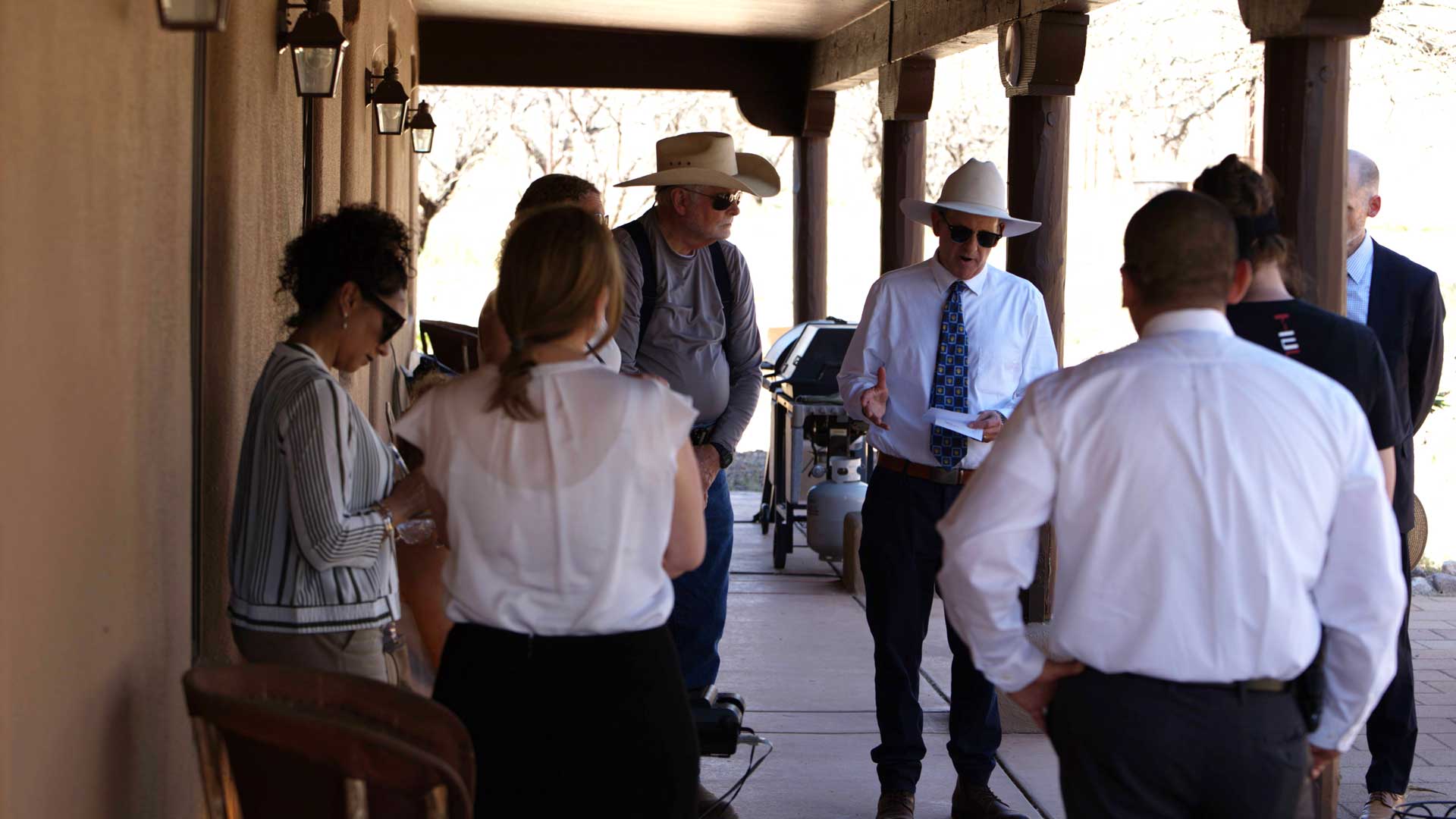 Jurors in the George Alan Kelly case murder trial visited the Kino Springs ranch on April 12, 2024, where officials found the body of Gabriel Cuen Buitimea last year.