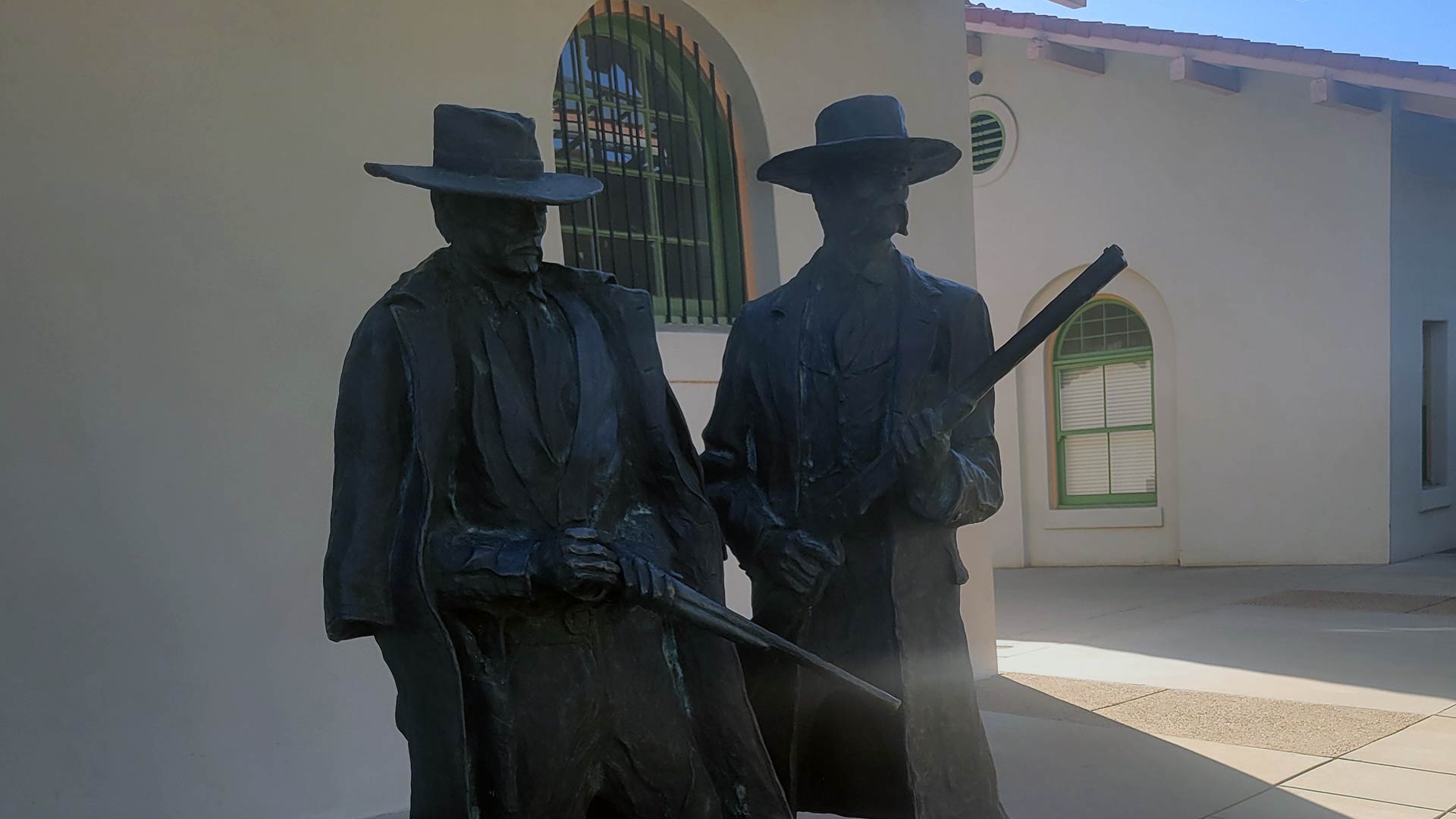 Doc Holliday and Wyatt Earp statue