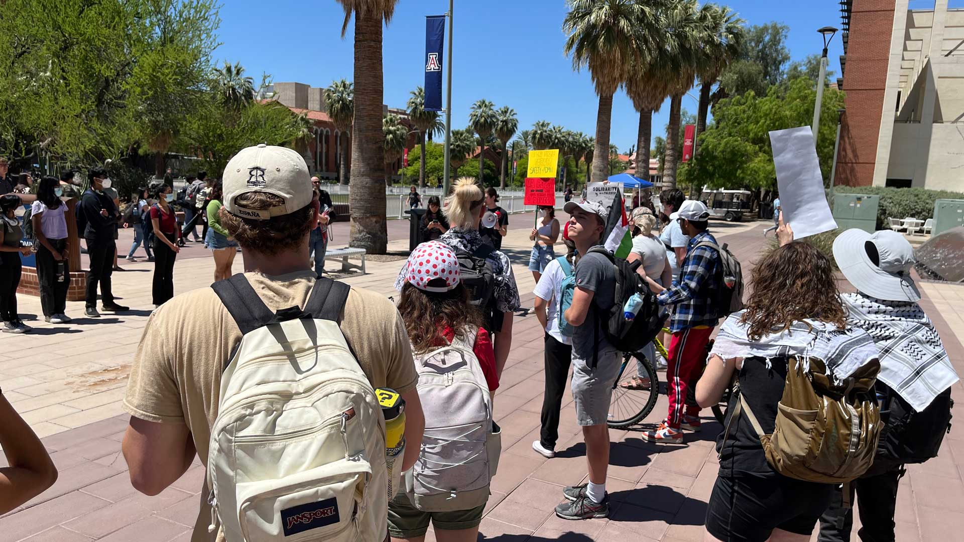 Protestors at UA 5-1