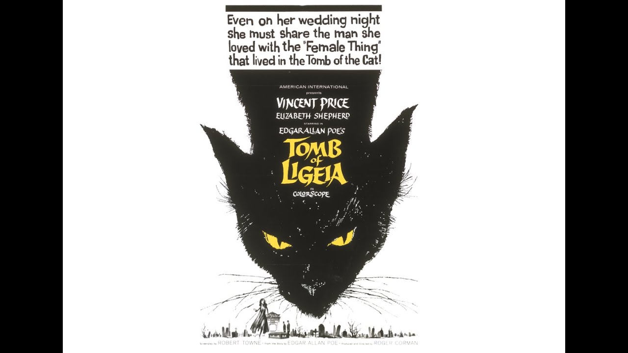The movi eposter for Roger Corman's "The Tomb of Ligeia".