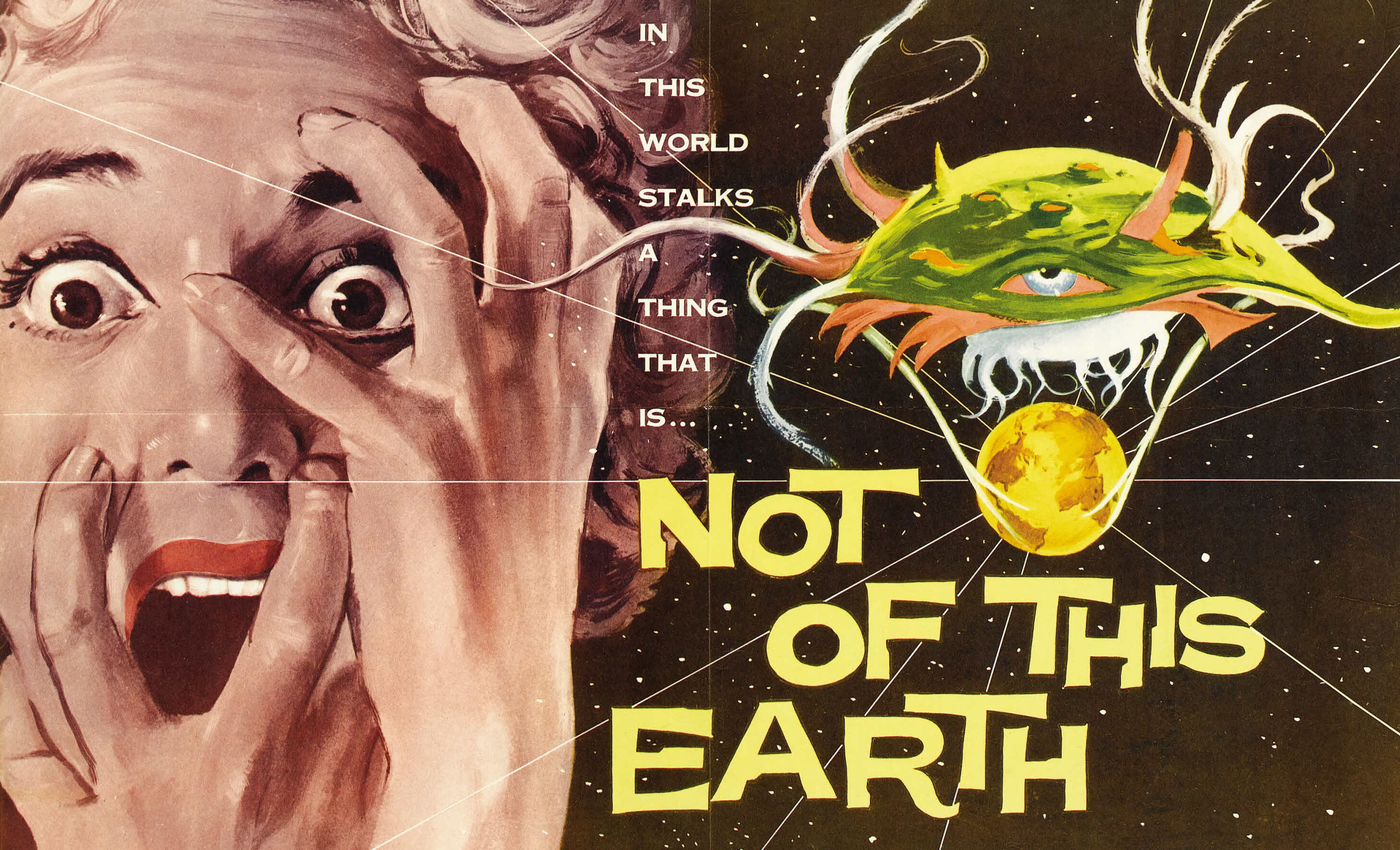 not of this earth poster spotlight