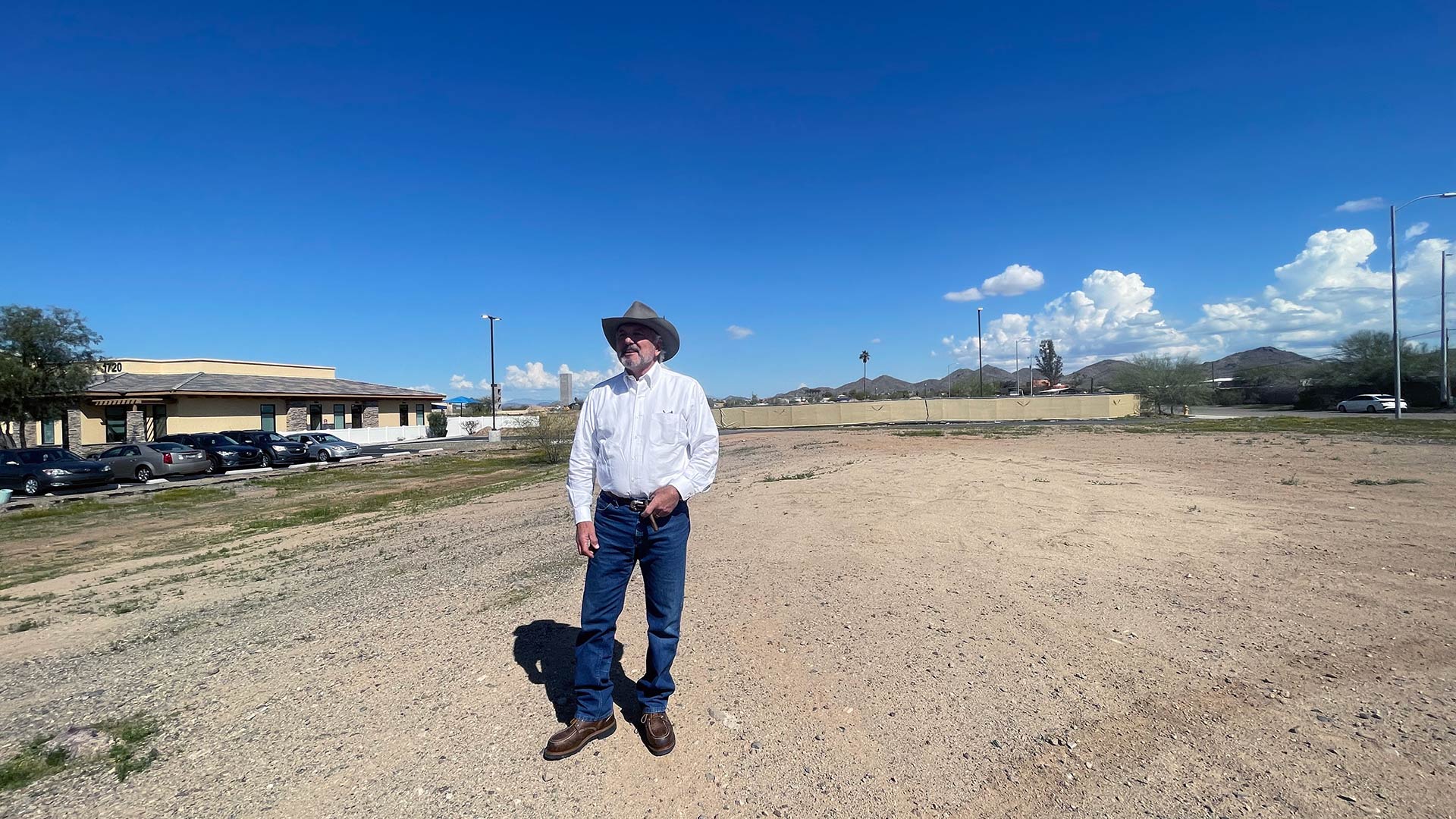 In the Phoenix area, development accelerated by CHIPS Act investment may disrupt rural lifestyles and transform parts of the desert. Above, developer Charles Eckert.