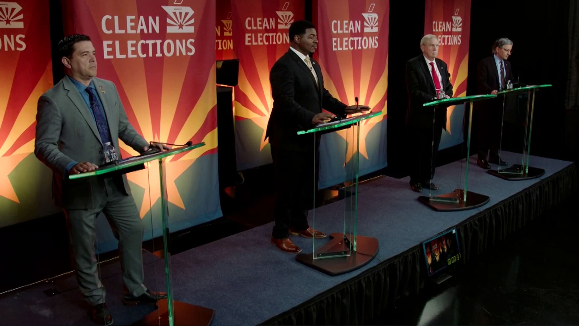 Republican candidates for Arizona's U.S. House CD4 seat took the stage to discuss the issues facing our state in a debate on May 29, 2024. The candidates participating in this debate were Kelly Cooper, David Giles, Jerone Davison, and Zuhdi Jasser.