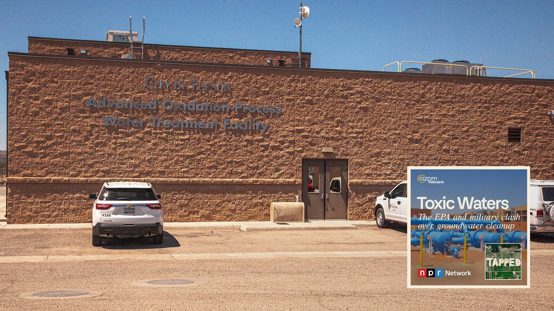 Tucson Water's Advanced Oxidation Process Treatment Facility located at 1110 W. Irvington Road Tucson, Ariz. This facility that is operated and maintained by Tucson Water was brought online in 2014, and works in conjunction with the adjacent Tucson Airport Remediation Project (TARP) to treat for trichloroethylene known as TCE, 1,4 dioxane and other volatile organic compounds. 