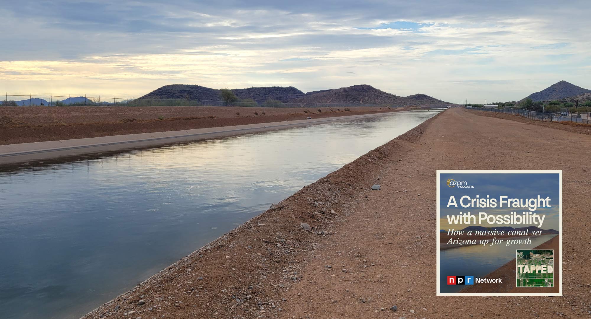 The Central Arizona Project canal just north of CAP headquarters near Phoenix.