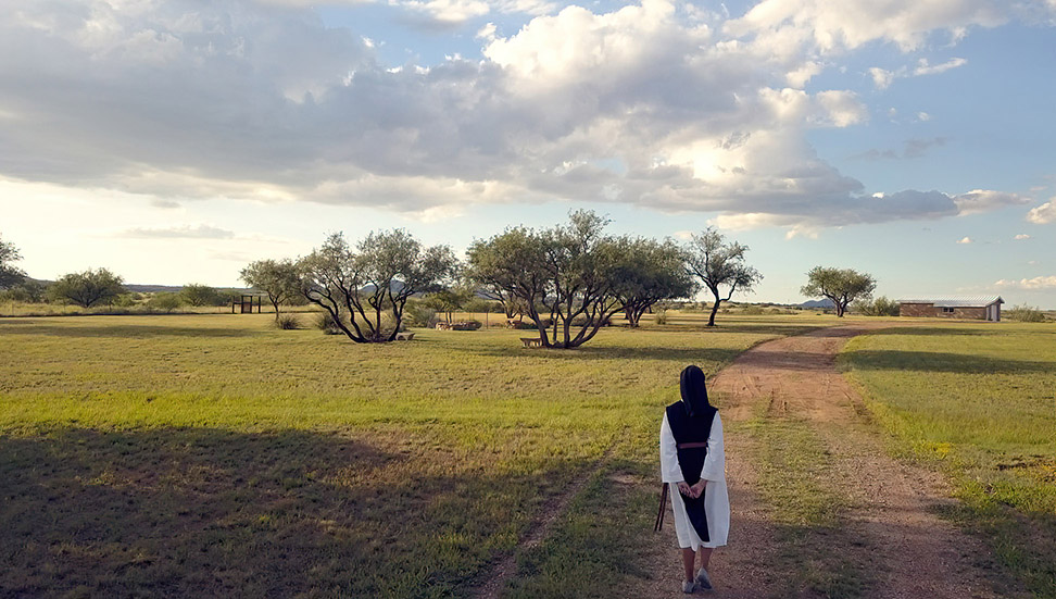 Abbess Victoria Murray, in an image from the documentary film "Final Vows", produced & directed by Victoria Westover.
