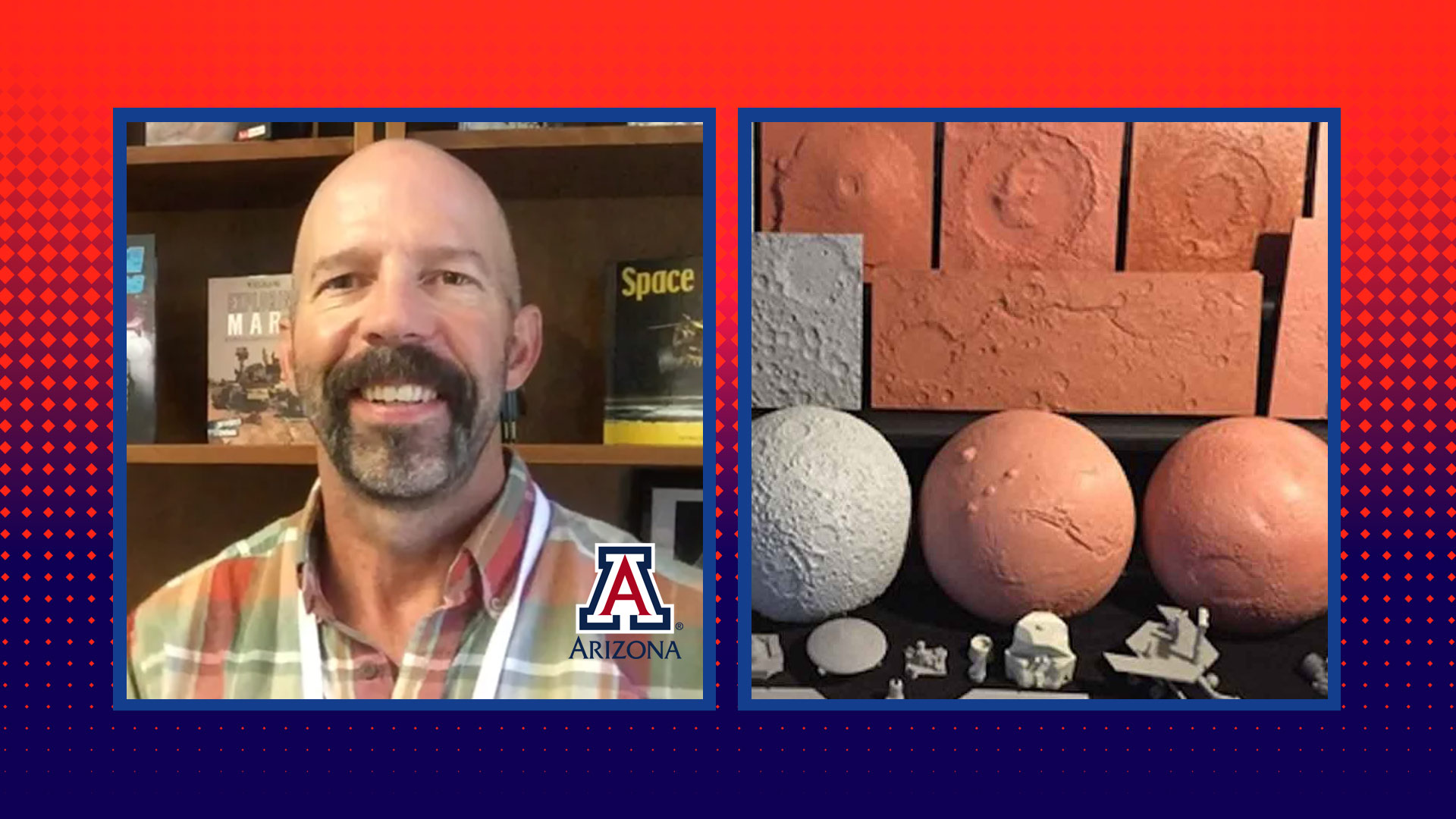 University of Arizona professor in practice Steve Kortenkamp and Tactile models of planetary surfaces.