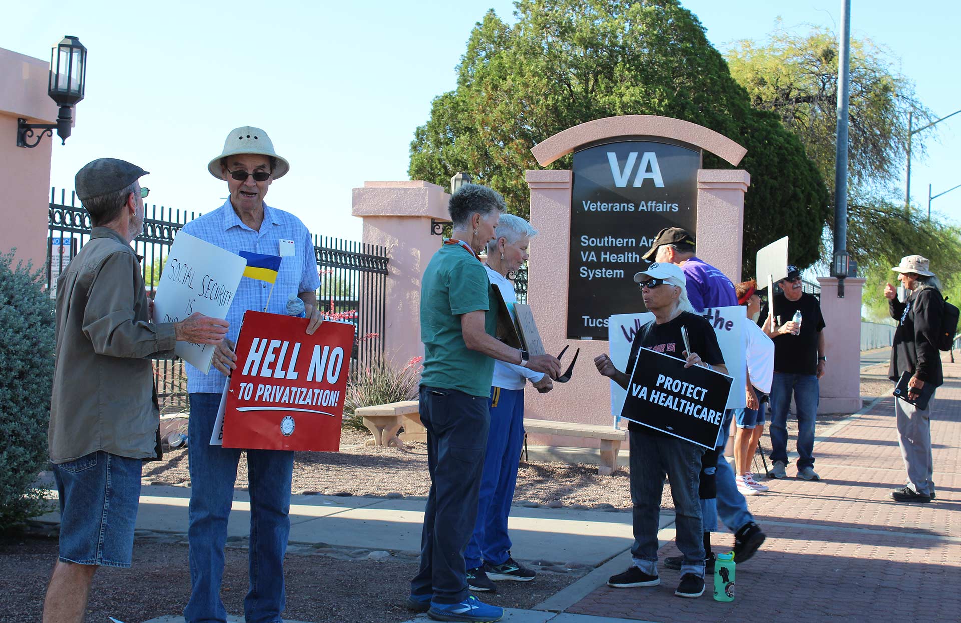 Tucson VA Protestors 2 5-2