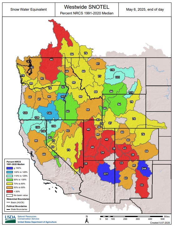 Snow Pack Map