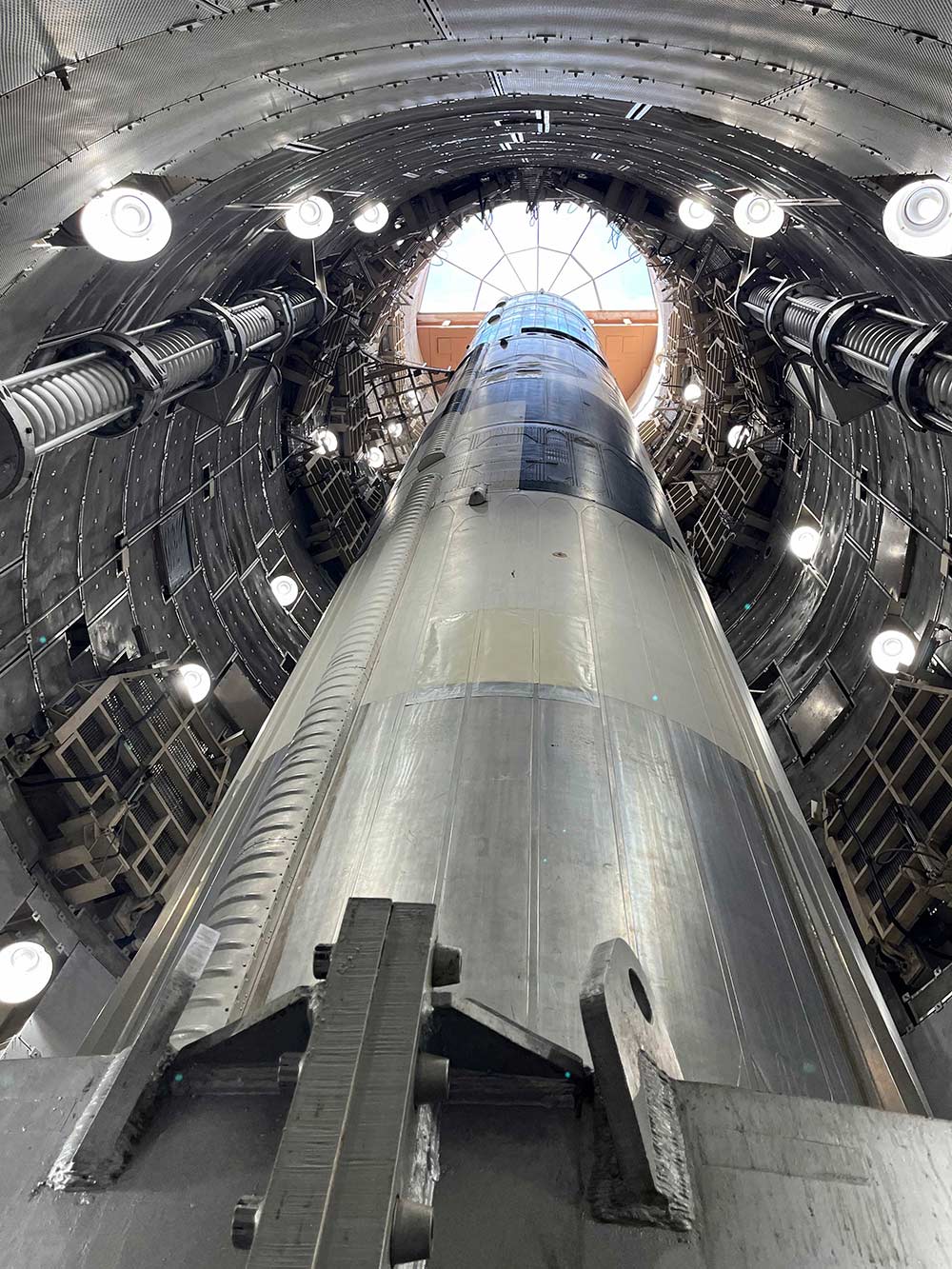 Looking up a Titan II missile