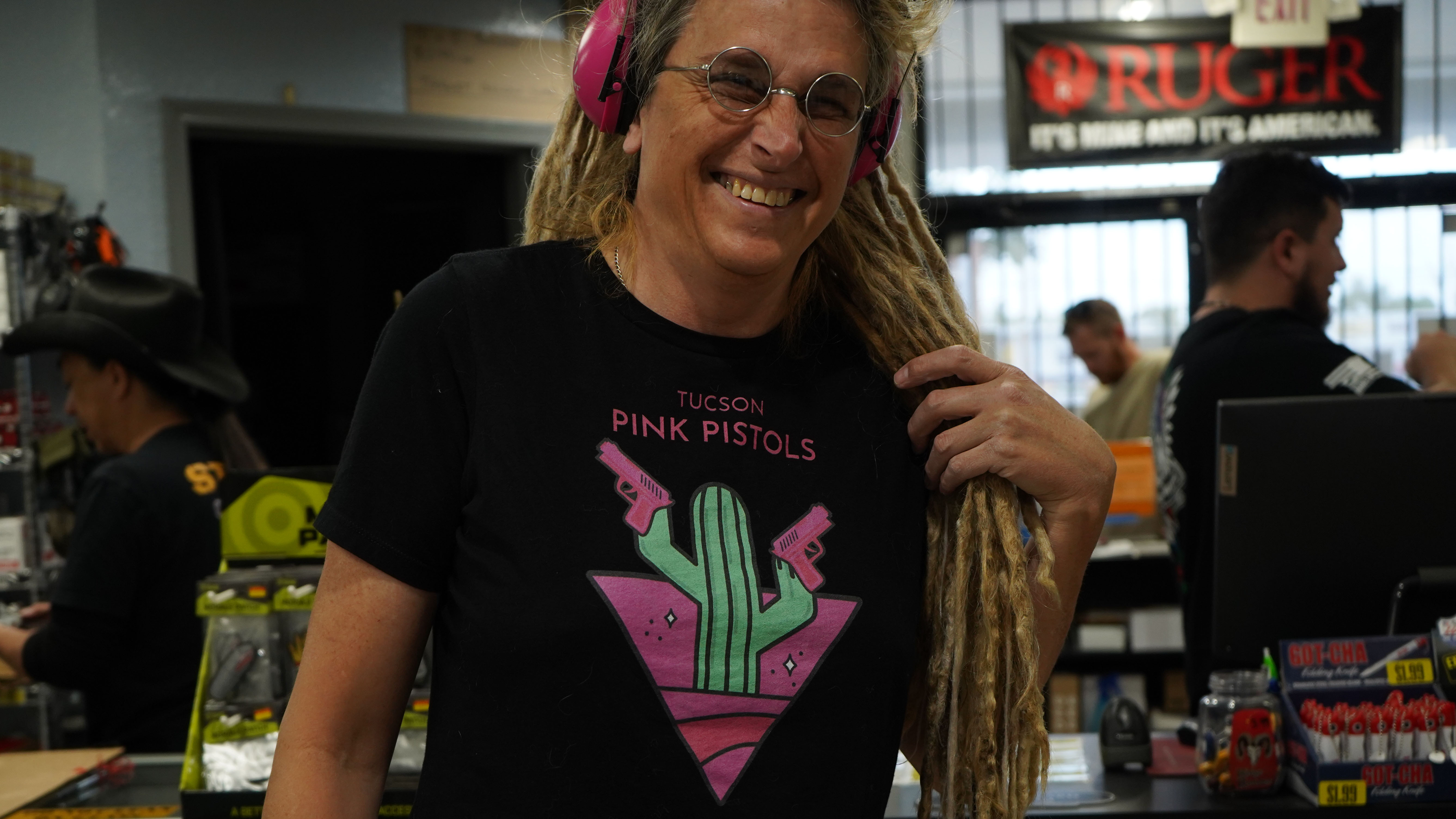 Pink Pistols T-Shirt hero