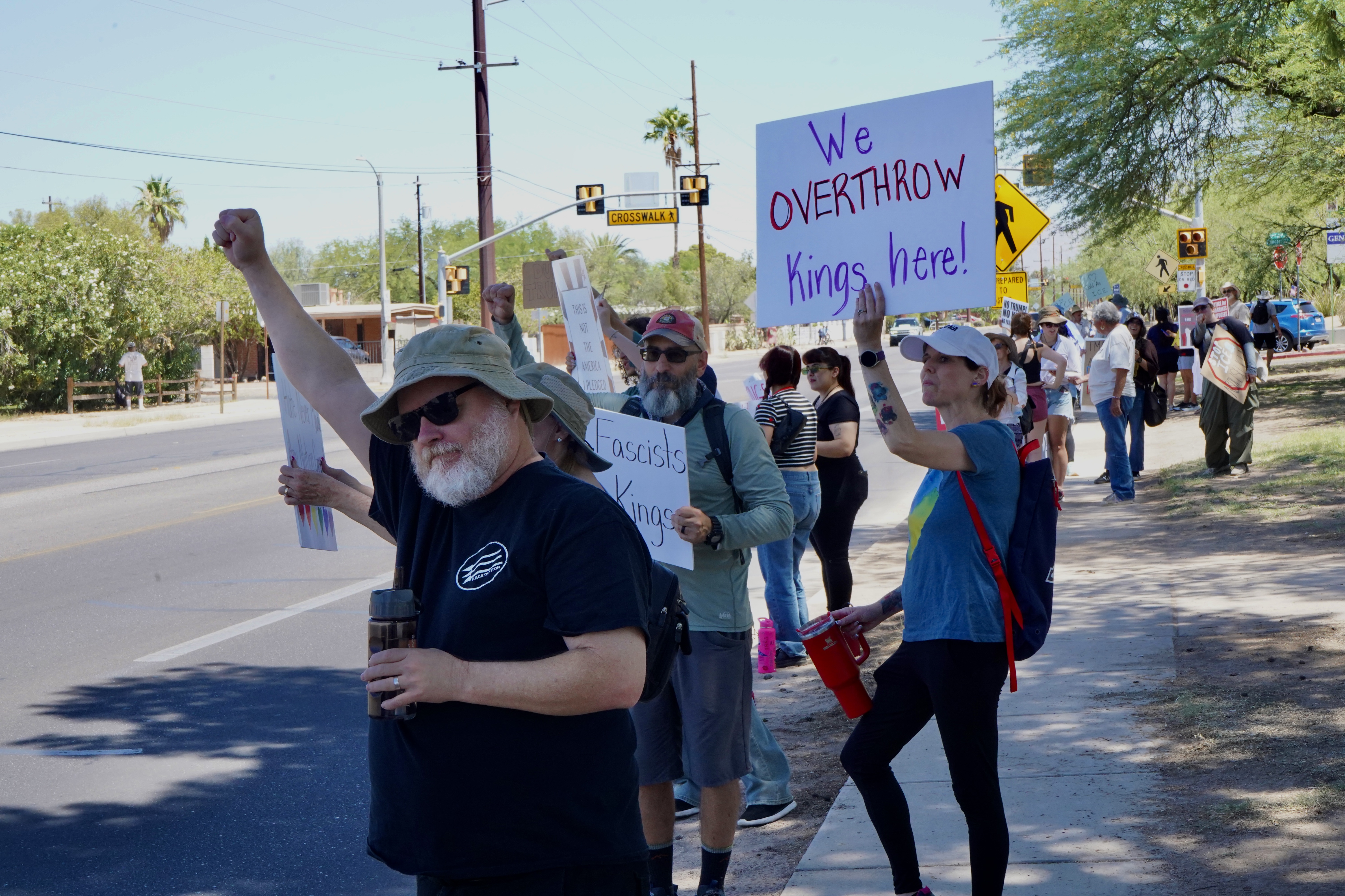 Protestors on Street