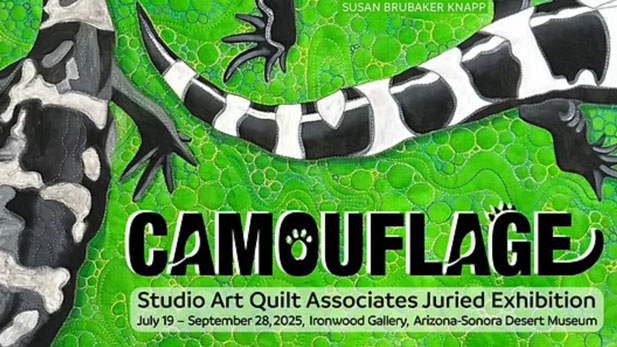 Camouflage - Studio Art Quilt Associates Juried Exhibition
