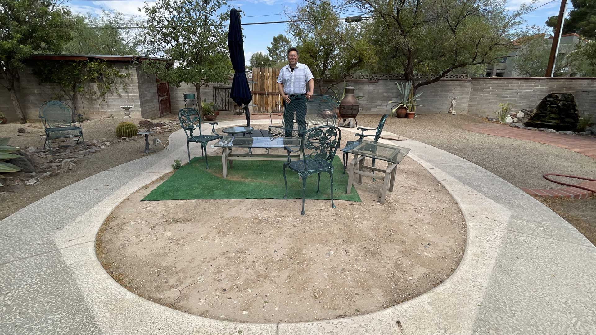Filled-in Swimming Pool