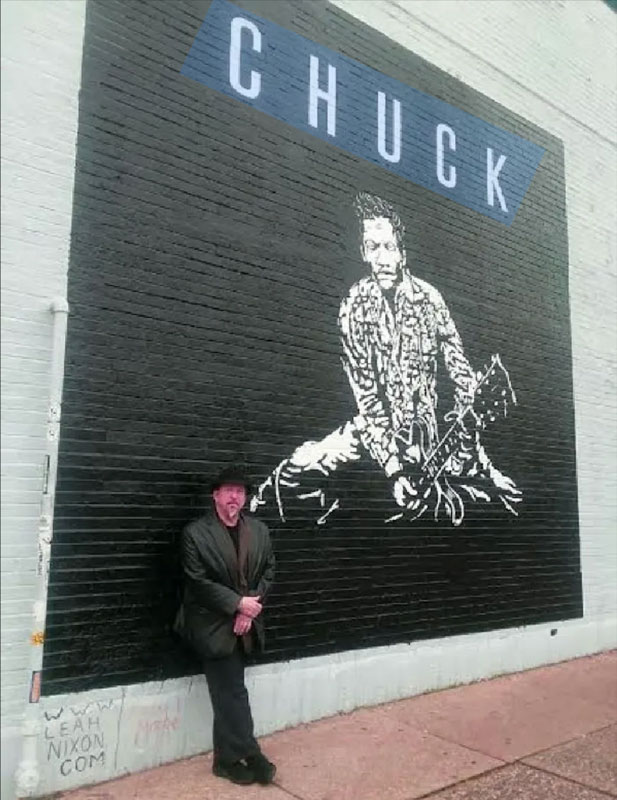 Vintage Vinyl Chuck Mural