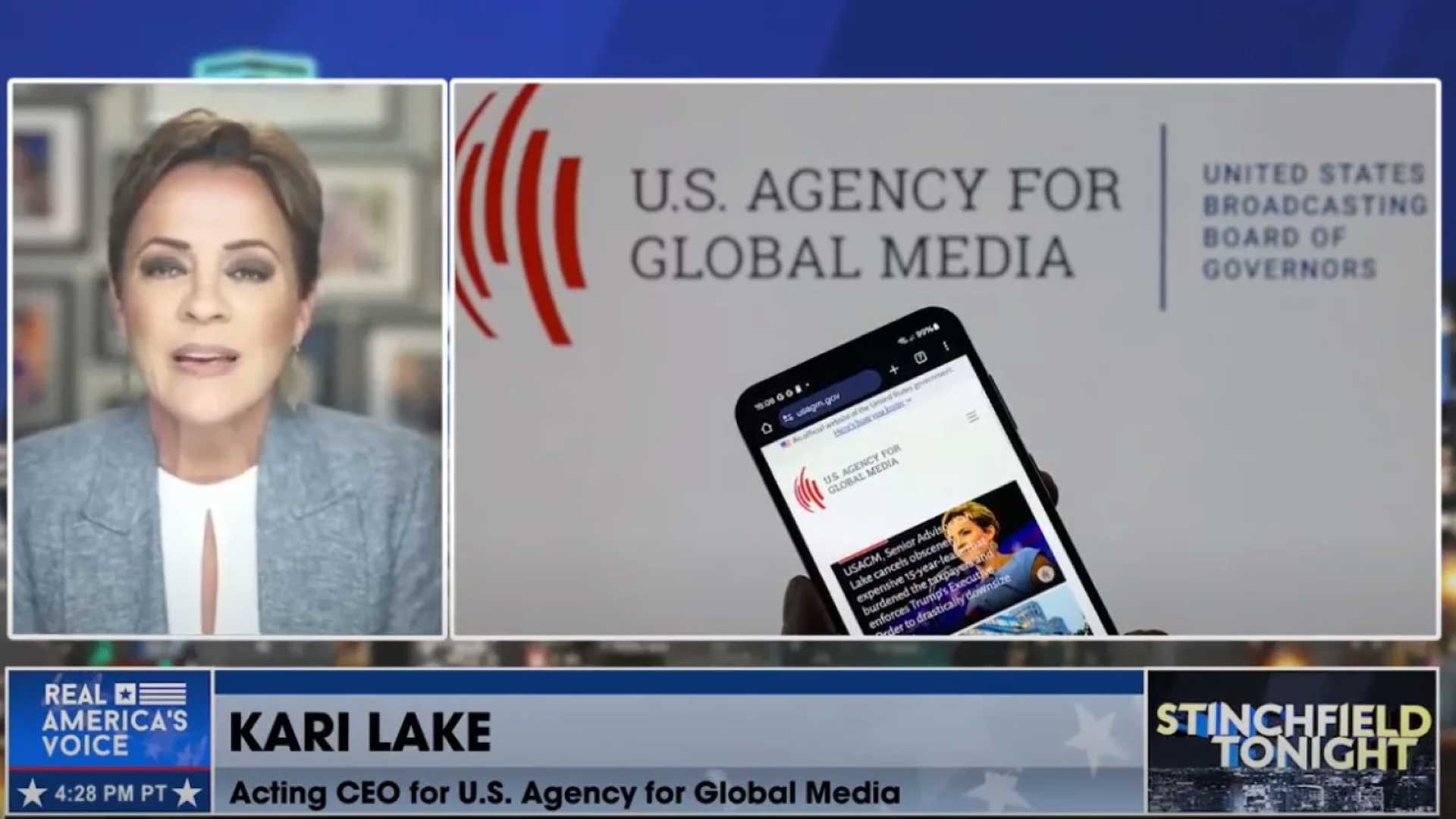 Kari Lake Real America screengrab