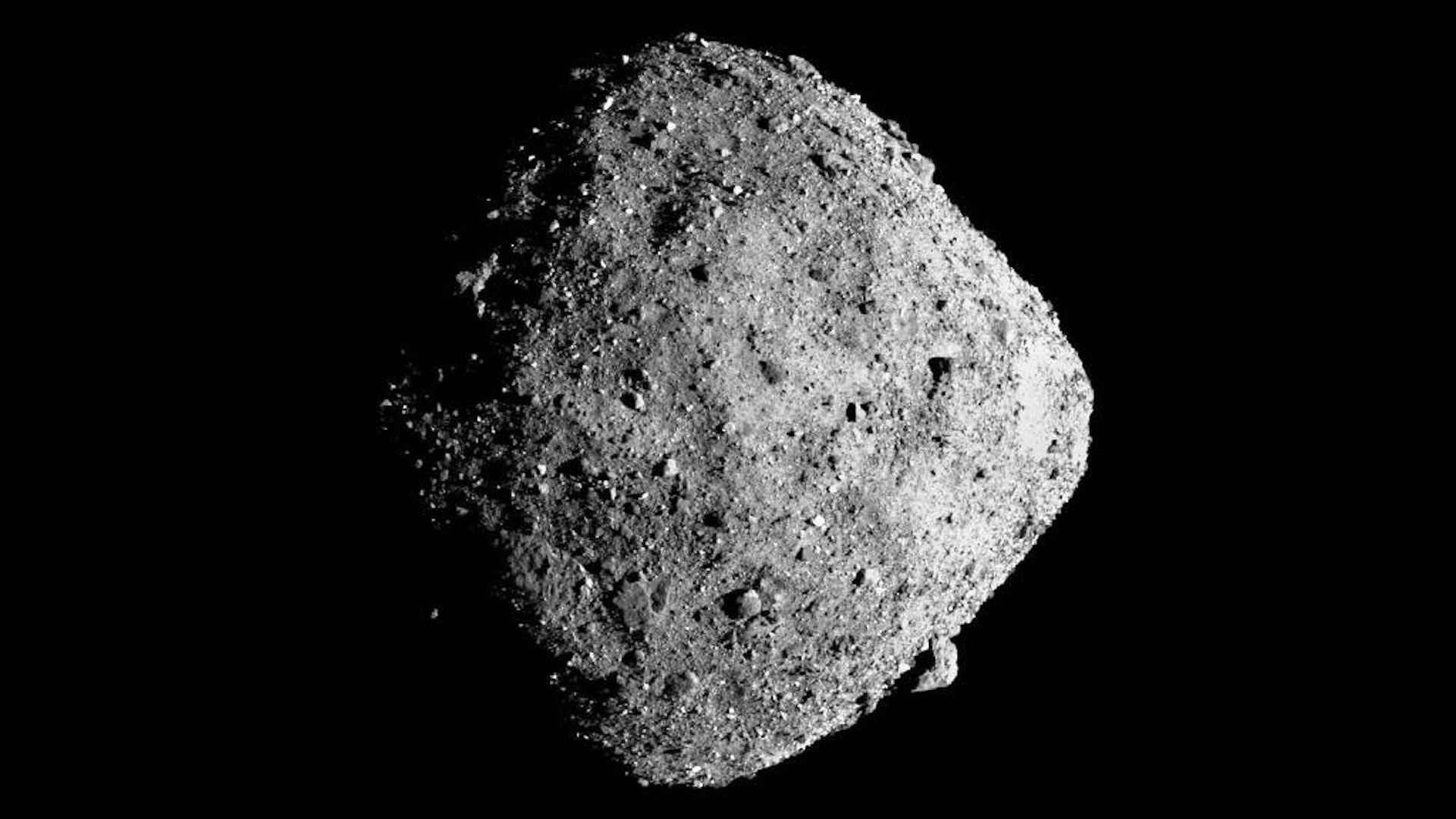 Portrait of asteroid Bennu from Osiris-REx, 2018