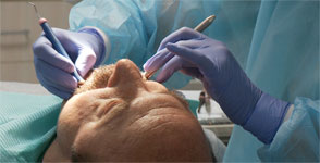 Ted Prievo, dental patient at St. Elizabeth's