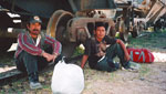 Immigrants train
