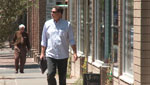 Michael Keith strolls the downtown Tucson streets