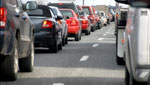 crowded traffic on highway