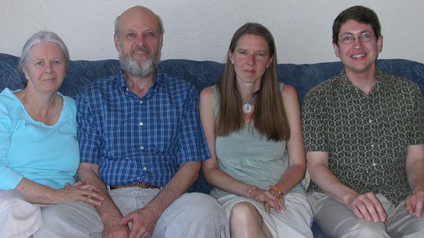 (From left)  Shirley and Jim DeWolf Perry, Katrina Browne and James DeWolf Perry.  Jim, James and Katrina are descendants of the biggest slave traders in U.S. history. They participated in a documentary (produced by Browne) that examines the history of slavery in America and the legacy of their ancestors.
