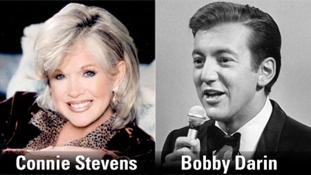 Singer-actress Connie Stevens and The legendary Bobby Darin.