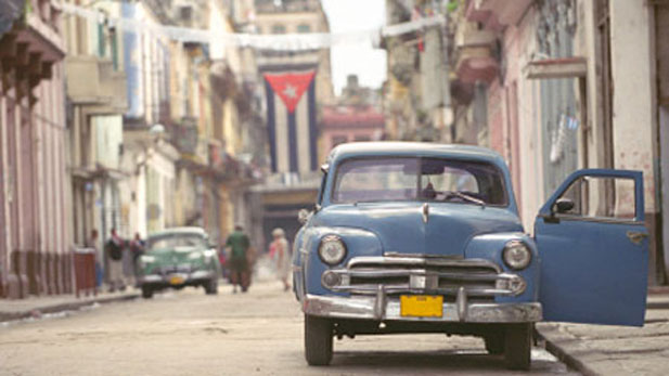 Street scene in Havana.