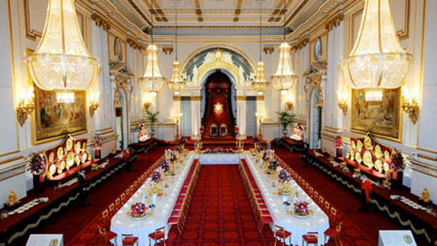 Buckingham palace ballroom